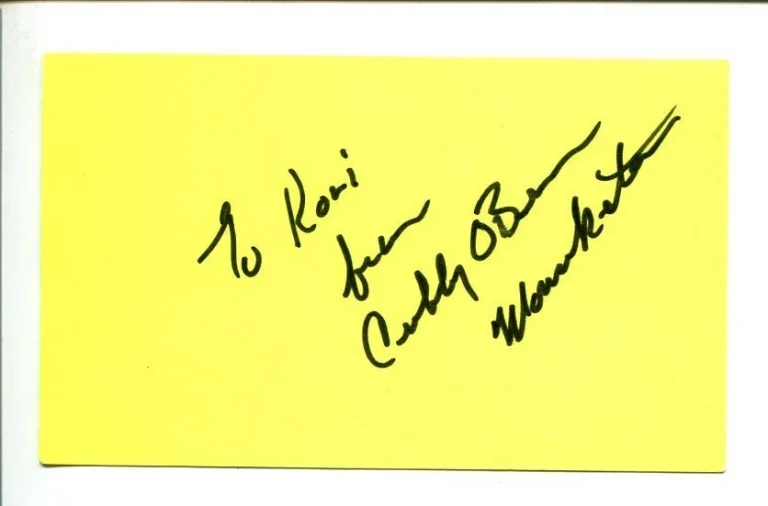 Cubby O'Brien Mickey Mouse Club Mouseketeer Signed Autograph