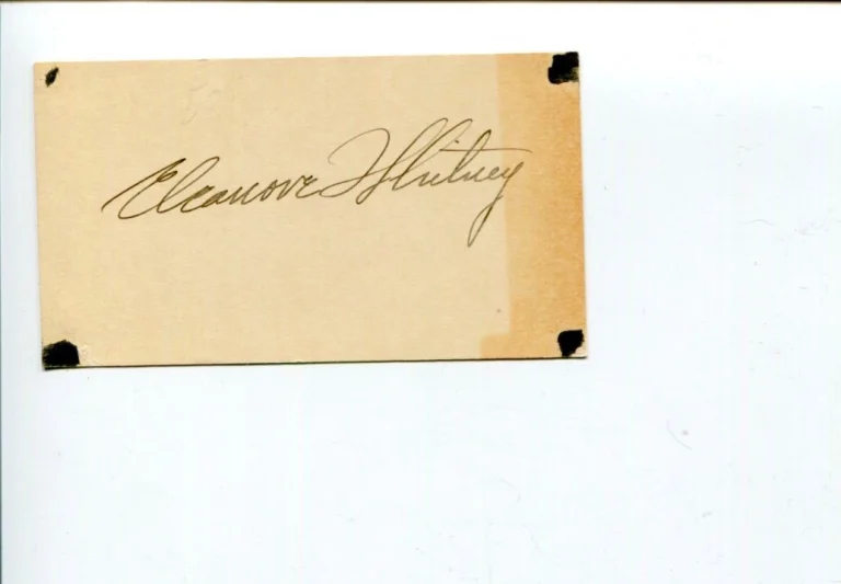 Eleanore Whitney Rose Bowl Three Cheers For Love Campus Confessions Signed Auto