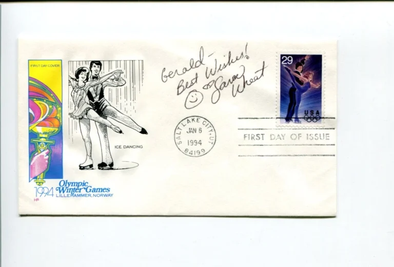Sara Wheat US Junior National Champion Figure Skater Signed Autograph FDC