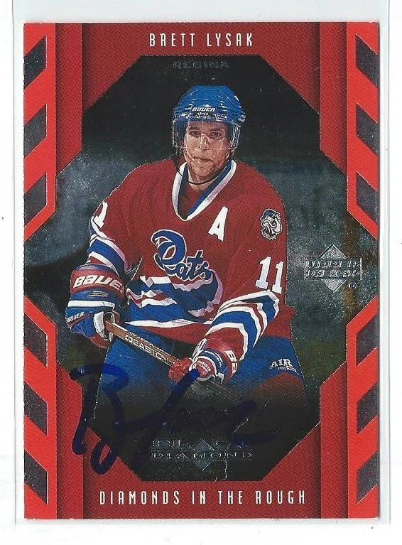 Brett Lysak Signed 1999/00 Upper Deck Rookie Card #114