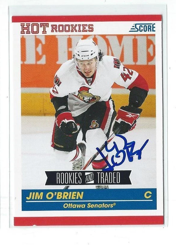 Jim O'Brien Signed 2011/12 Score Rookies And Traded Card #628
