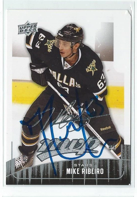 Mike Ribeiro Signed 2009/10 Upper Deck MVP Card #199