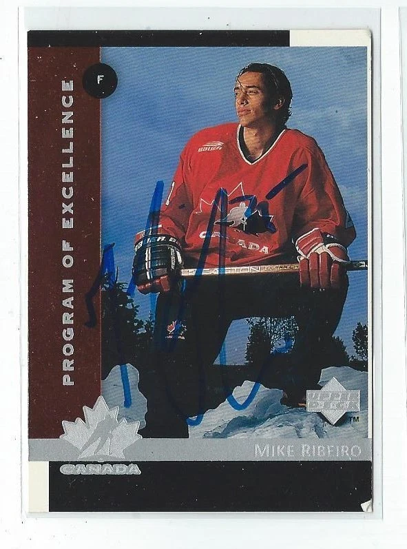 Mike Ribeiro Signed 1997/98 Upper Deck CHL Rookie Draft Class Card #417 Canada