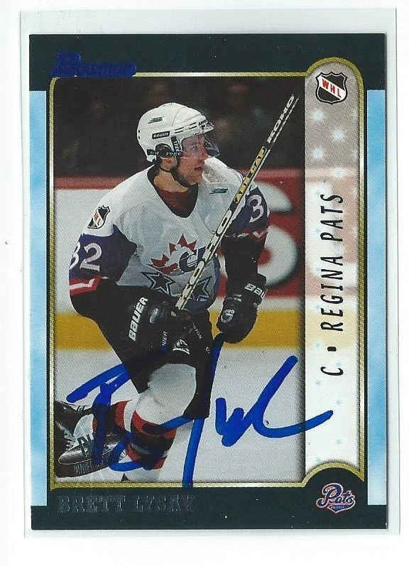 Brett Lysak Signed 1999/00 Bowman Card #16