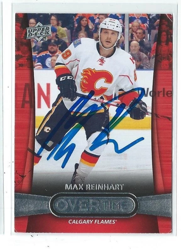 Max Reinhart Signed 2013/14 Upper Deck OverTime Card #28