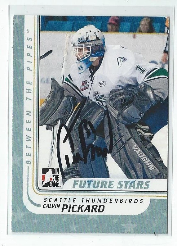 Calvin Pickard Signed 2010/11 Between The Pipes Card #5