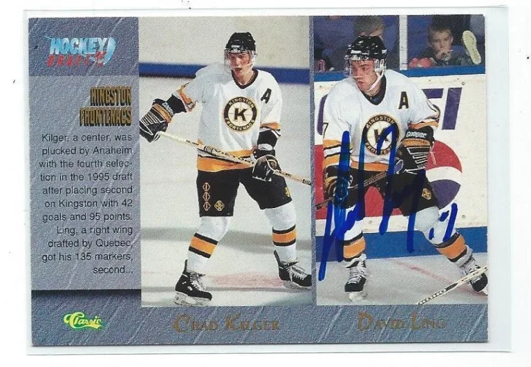 David Ling Signed 1995 Classic Hockey Drafts Card