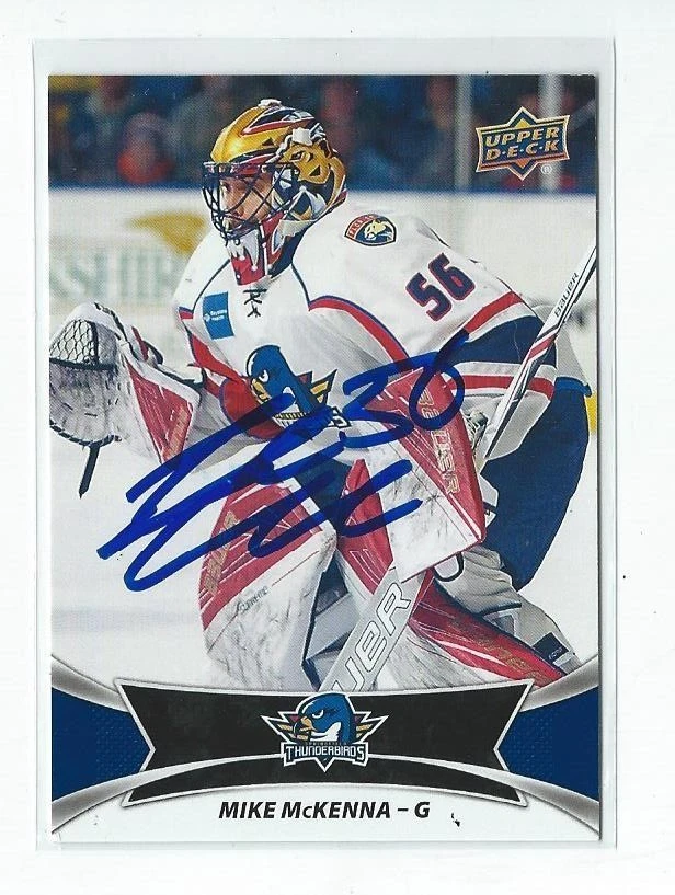 Mike McKenna Signed 2016/17 Upper Deck AHL Card #54