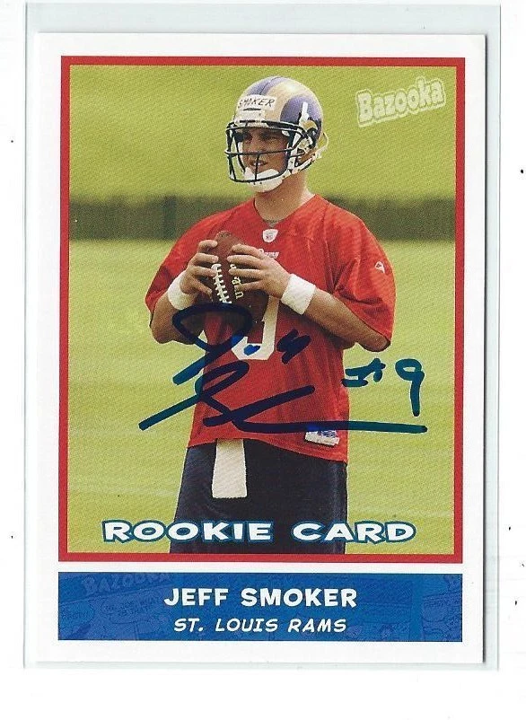 Jeff Smoker Signed 2004 Topps Rookie Card #207 Michigan State