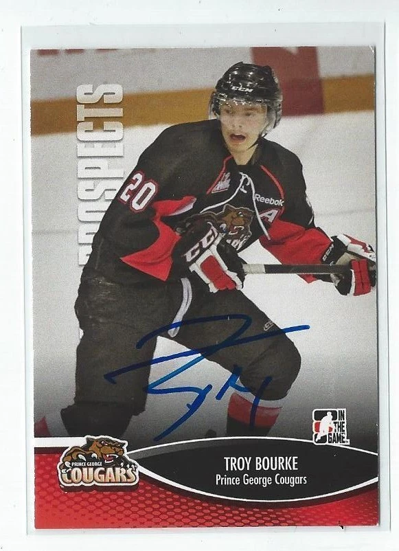 Troy Bourke Signed 2012/13 Heroes And Prospects Card #136