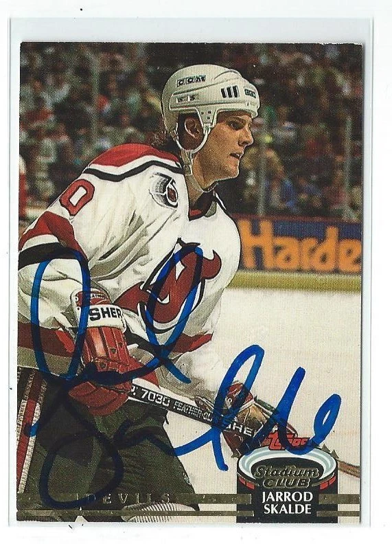 Jarrod Skalde Signed 1992/93 Topps Stadium Club Card #189