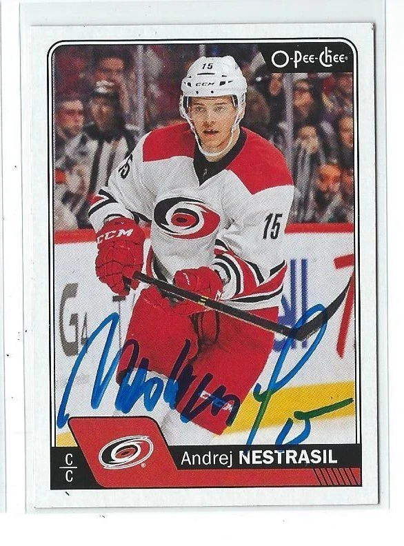 Andrej Nestrasil Signed 2016/17 O-Pee-Chee Card #502