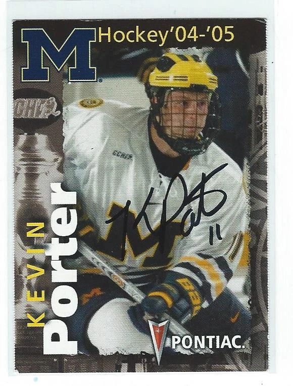 Kevin Porter Signed 2004/05 Michigan Wolverines Freshman Team Issued 1st Card