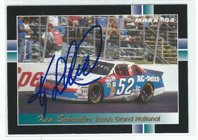 Ken Schrader Signed 1994 MAXX Card #257   NASCAR