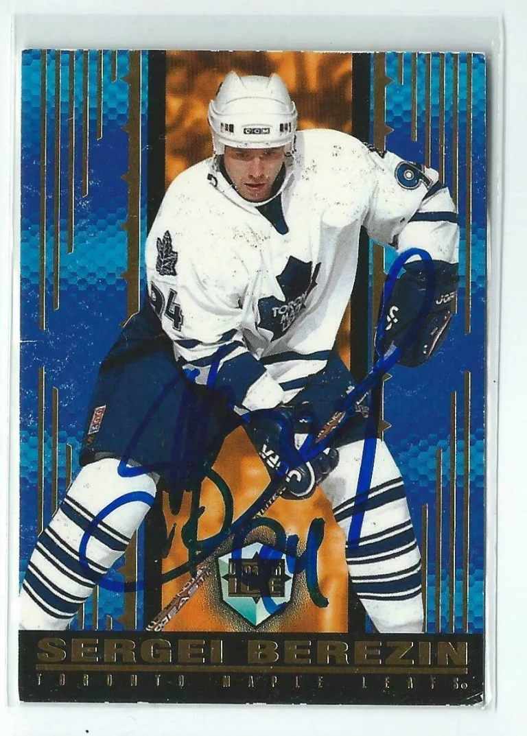 Sergei Berezin Signed 1998/99 Dynagon Ice Card #177