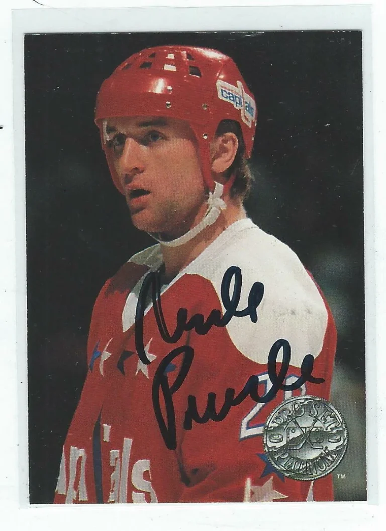 Michal Pivonka Signed 1991/92 Pro Set Platinum Card #132