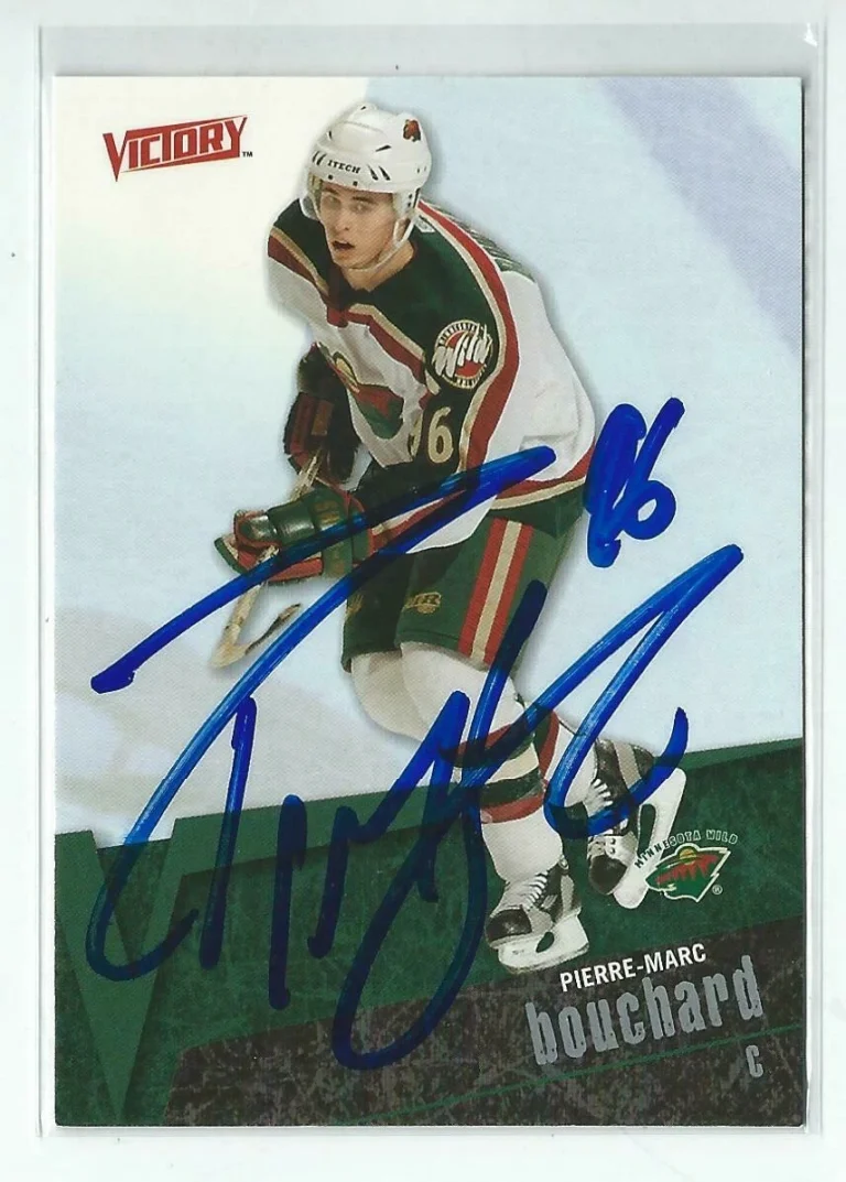 Pierre-Marc Bouchard Signed 2003/04 Victory Card #91