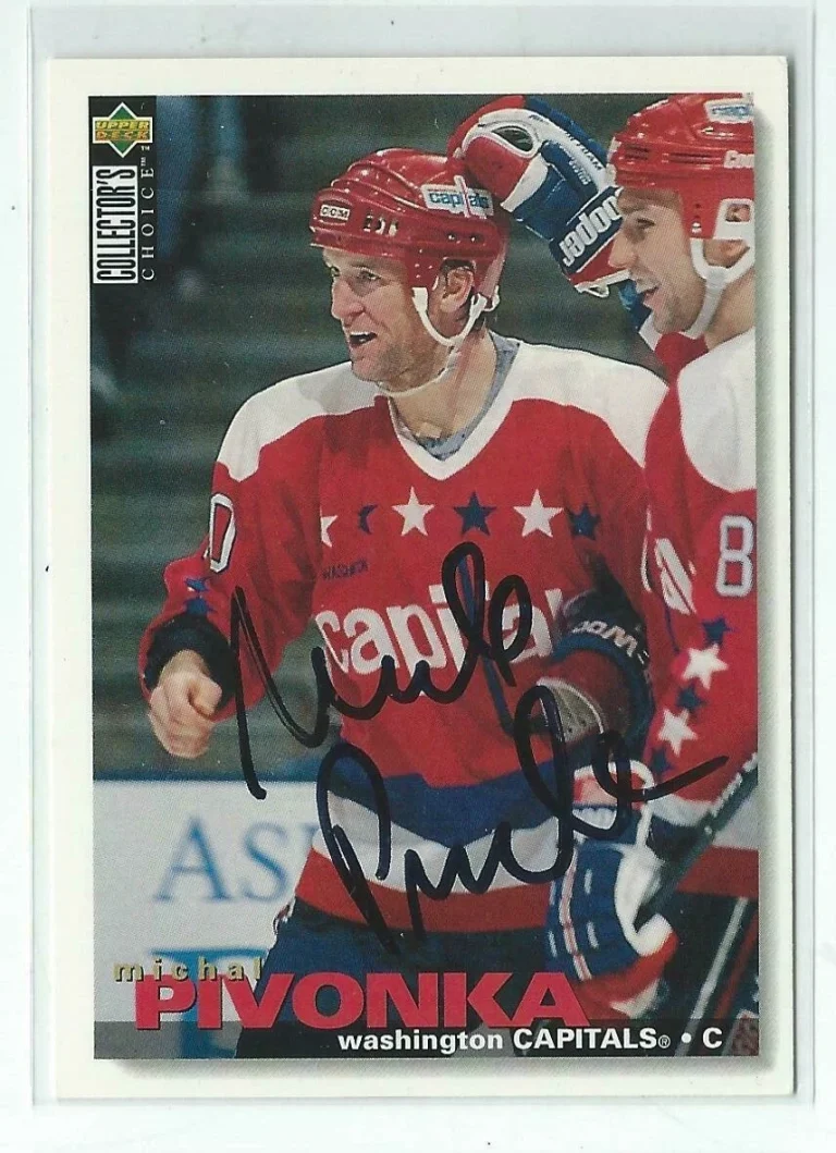 Michal Pivonka Signed 1995/96 Upper Deck Collectors Choice Card #260