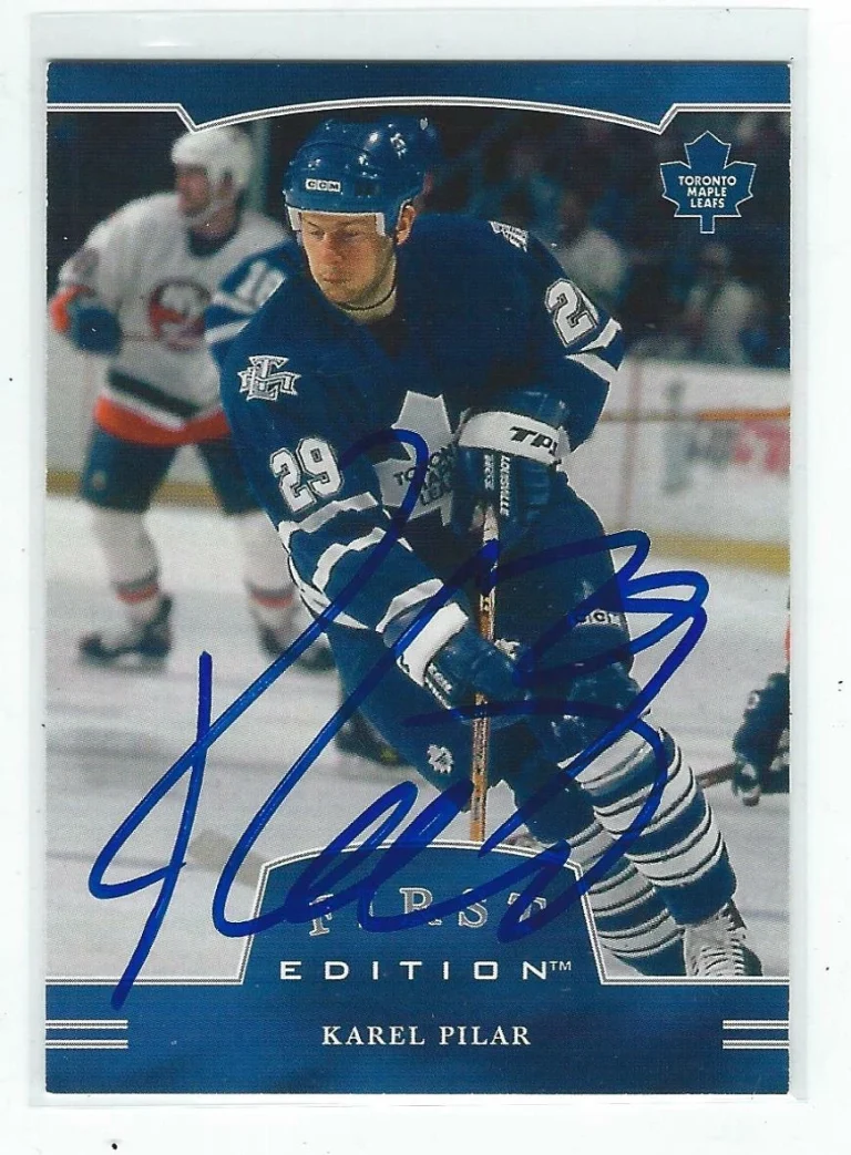 Karel Pilar Signed 2002/03 In The Game Card First Edition #286