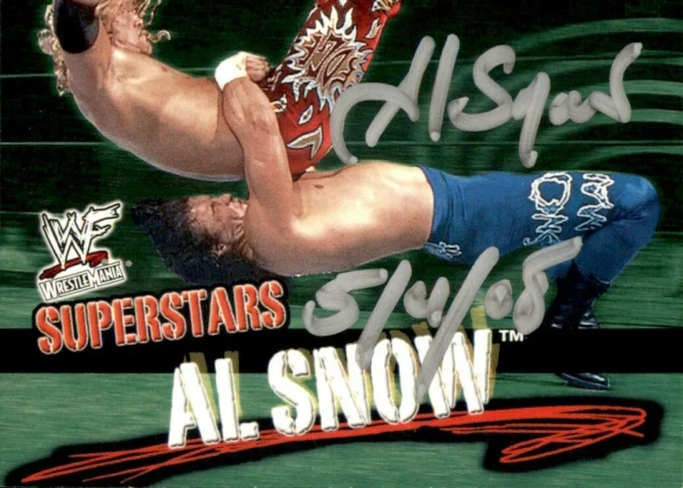 Al Snow Signed 2001 Fleer WWF Wrestle Mania Superstars Card #23 WWE