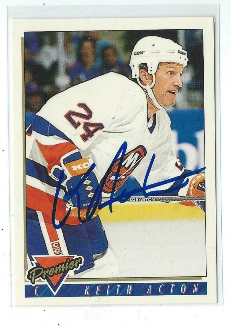 Keith Acton Signed 1993/94 Premier Card #407