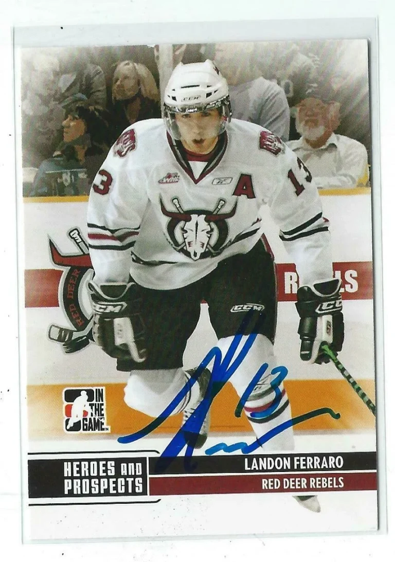 Landon Ferraro Signed 2009/10 Heroes and Prospects Card #129