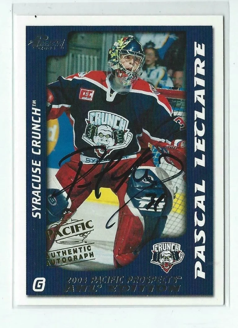 Pascal Leclaire 2003/04 Pacific Prospects AHL Edition Autograph Card #86