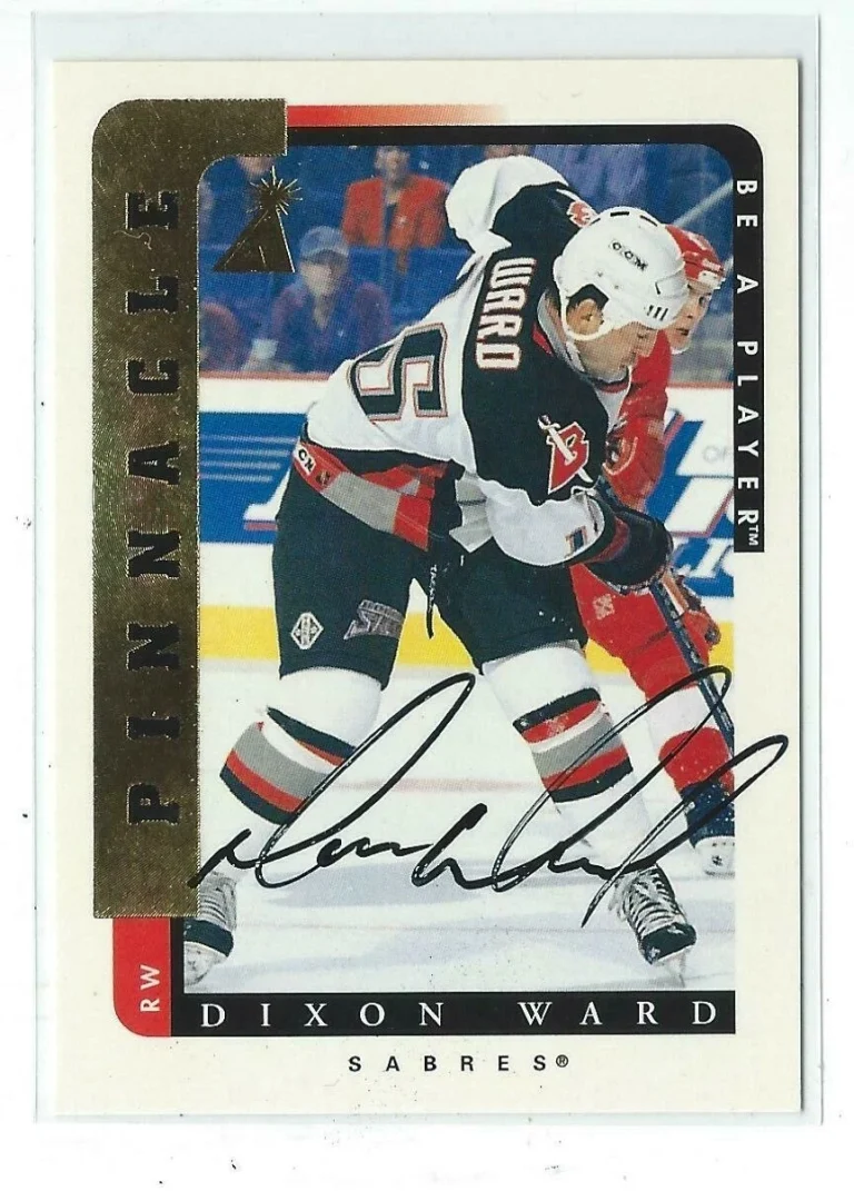 Dixon Ward 1996/97 Pinnacle Be A Player Autograph Card #130