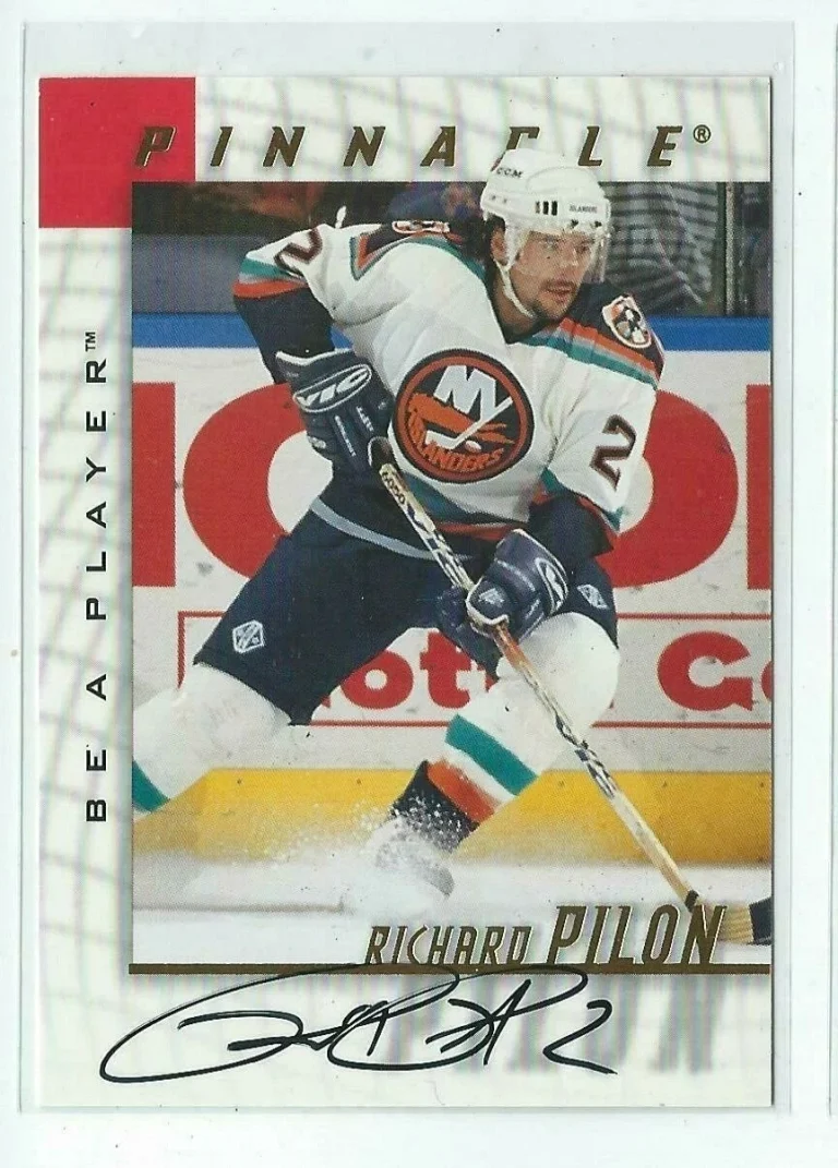 Richard Pilon 1997/98 Pinnacle Be A Player Autograph Card #81