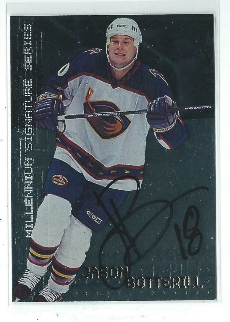 Jason Botterill 1999/00 In The Game Millennium Series Autograph Card #18