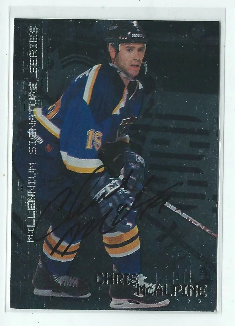 Chris McAlpine 1999/00 In The Game Millennium Series Autograph Card #207