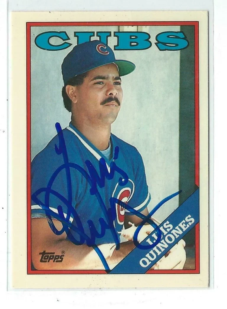 Luis Quinones Signed 1988 Topps Tiffany Card #667