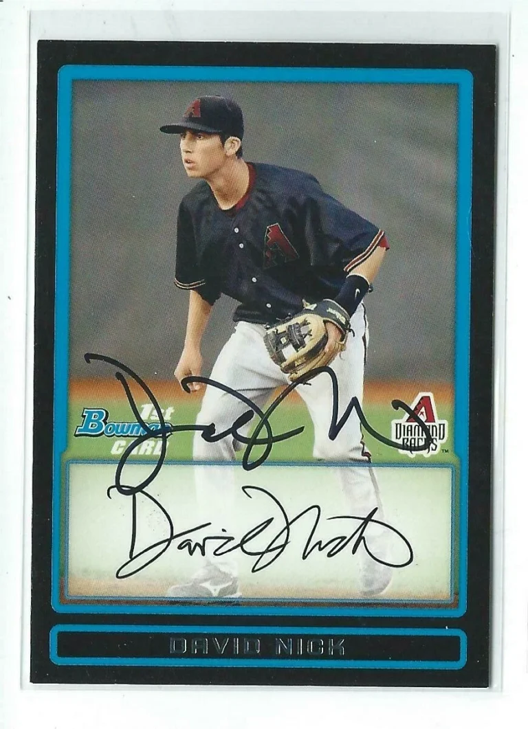 David Nick Signed 2009 Bowman Draft Prospects Card #BDPP71