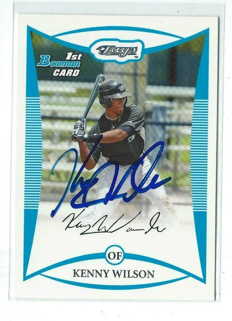 Kenny Wilson Signed 2008 Bowman Draft Prospects Card #BDPP3