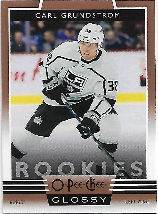 Carl Grundstrom 2019-20 Upper Deck O-Pee-Chee Glossy Bronze Parallel Card #R-6