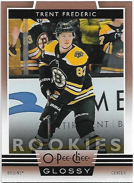 Trent Frederic 2019-20 Upper Deck O-Pee-Chee Glossy Bronze Parallel RC Card #R-9
