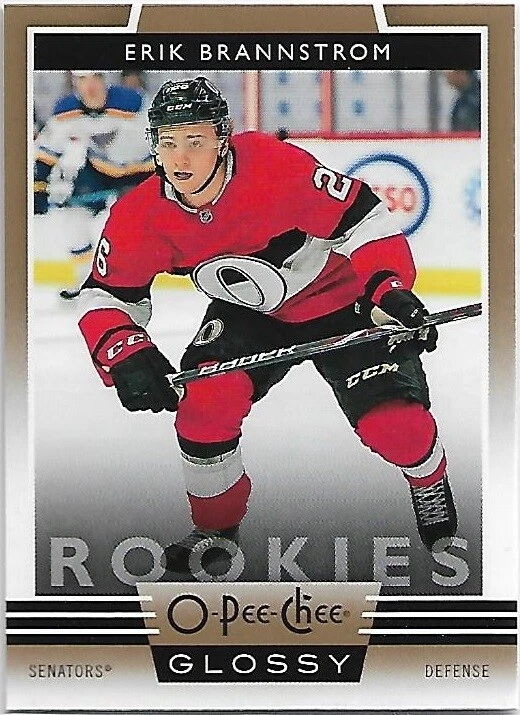 Erik Brannstrom 2019-20 Upper Deck O-Pee-Chee Glossy Gold Parallel RC Card #R-2
