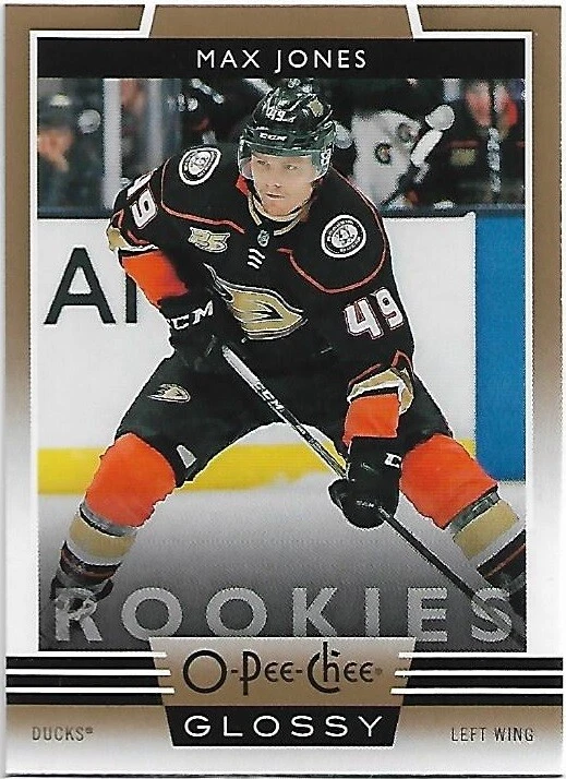 Max Jones 2019-20 Upper Deck O-Pee-Chee Glossy Gold Parallel Rookie Card #R-4
