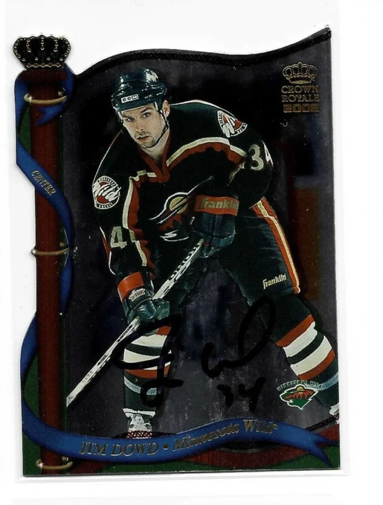 Jim Dowd Signed 2001/02 Pacific Crown Royale Card #72