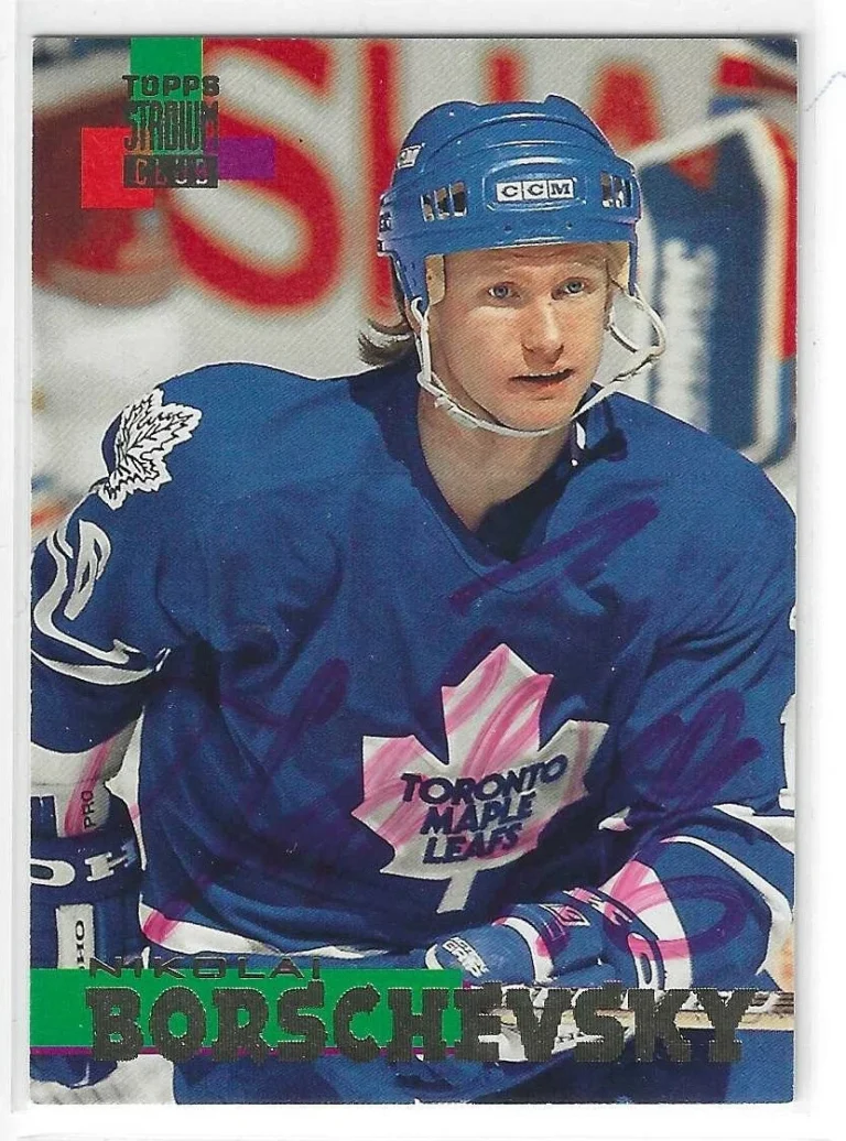 Nikolai Borschevsky Signed 1994/95 Topps Stadium Club Card #209 Toronto