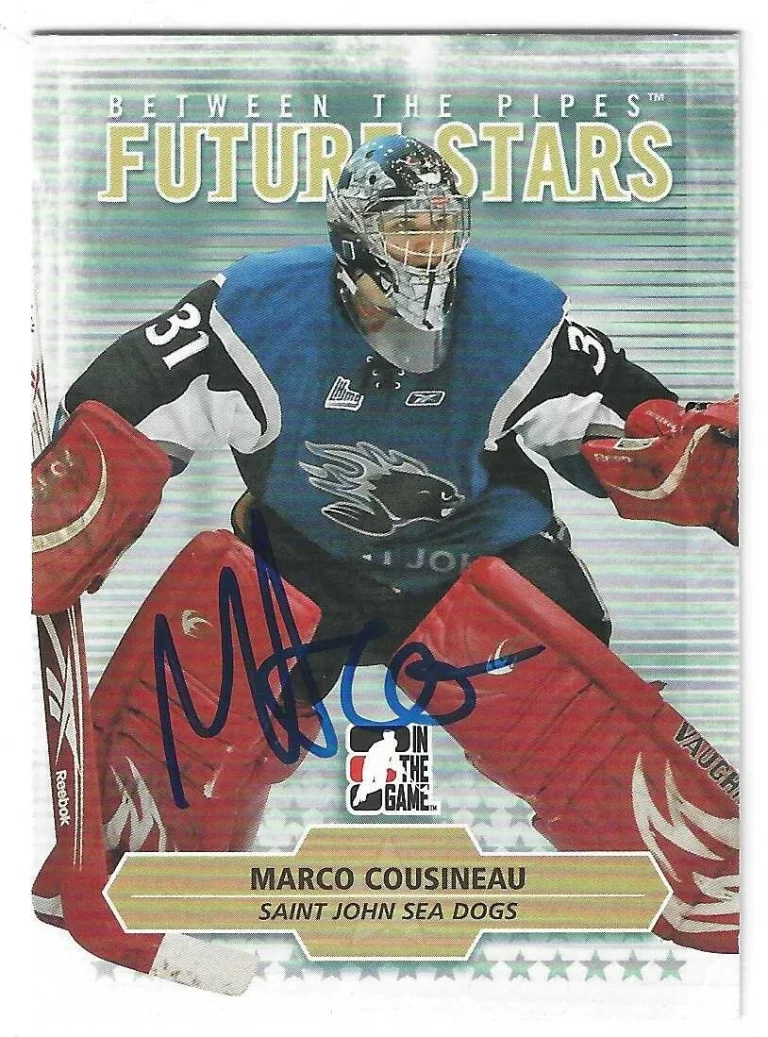 Marco Cousineau Signed 2009/10 ITG Between The Pipes Card #51