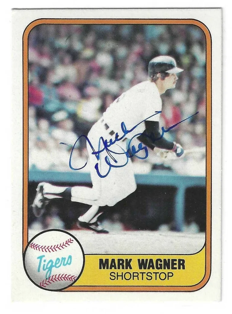 Mark Wagner Signed 1981 Fleer Card #478 Detroit Tigers