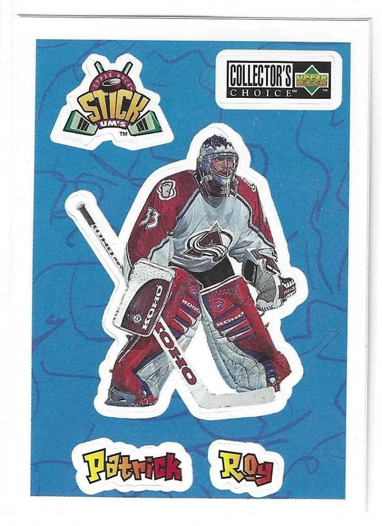 Patrick Roy 1995/96 Upper Deck Stick Um's Card #S4 Montreal Canadiens