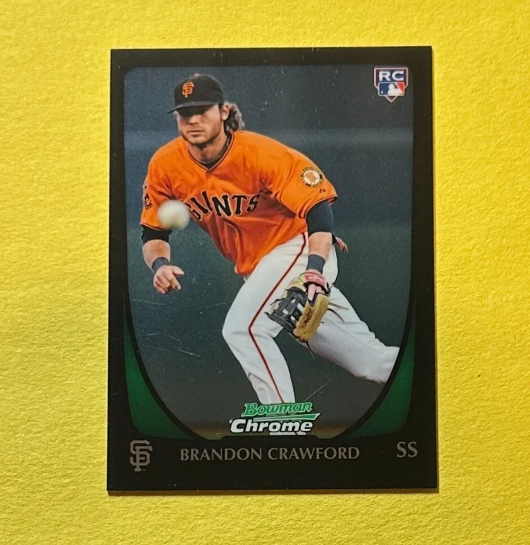 2011 BOWMAN CHROME BRANDON CRAWFORD ROOKIE CARD #25 GIANTS