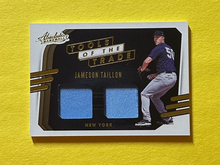 2021 PANINI ABSOLUTE JAMESON TAILLON TOOLS OF THE TRADE DUAL RELIC #TT2-JT