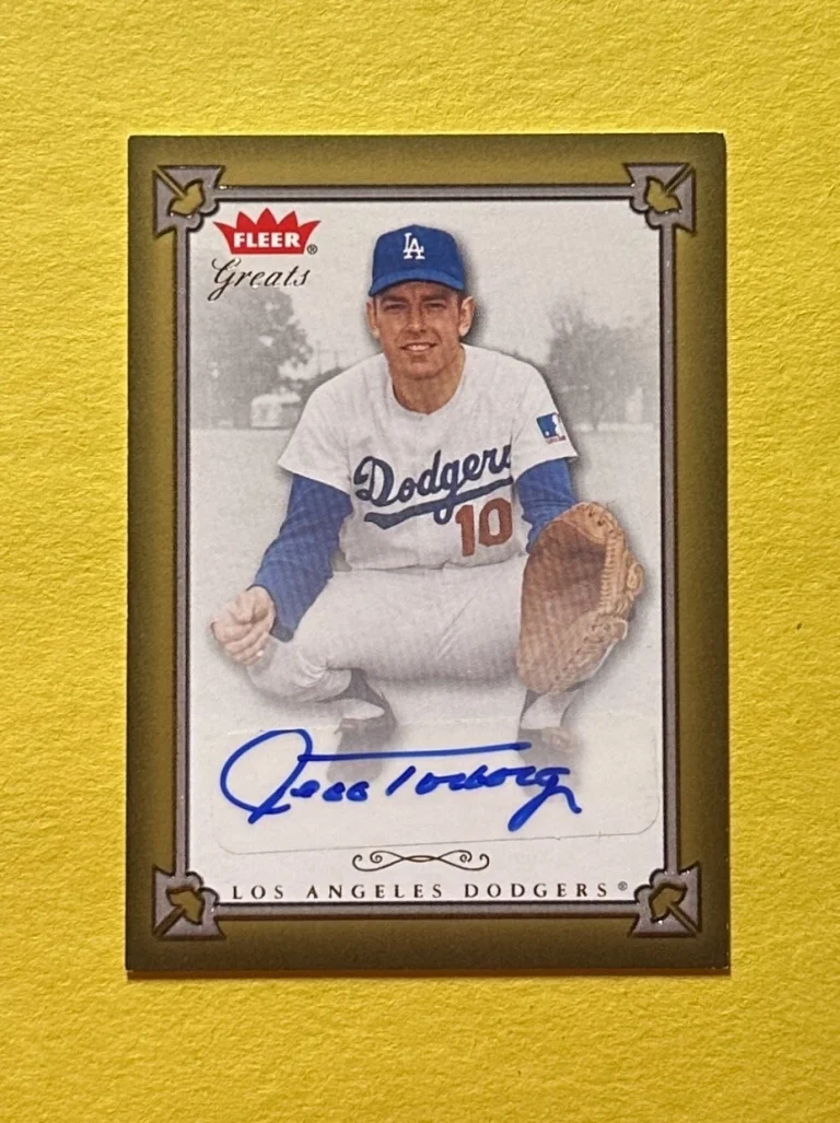 2004 FLEER GREAT JEFF TORBORG AUTO #GBA-JT DODGERS