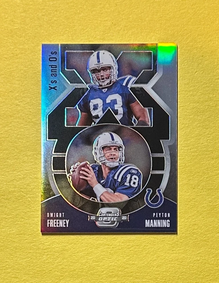 2020 PANINI CONTENDERS OPTIC PEYTON MANNING DWIGHT FREENY DUAL X'S AND O'S #XO12