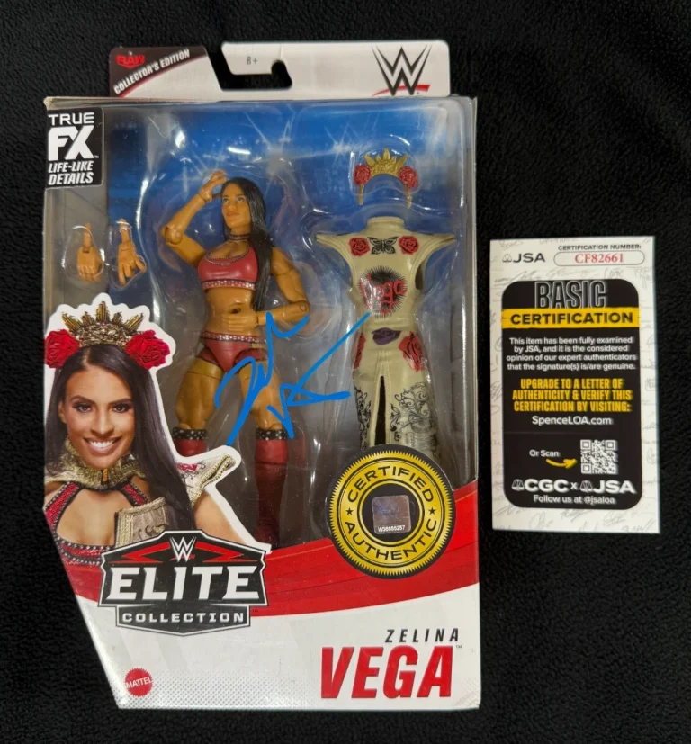 Zelina Vega Signed WWE Raw Collectors Edition Elite Action Figure JSA COA