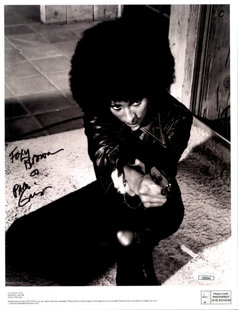 Pam Grier Signed & Inscribed Foxy Brown Publicity 8.5x11 Photo #3 JSA COA