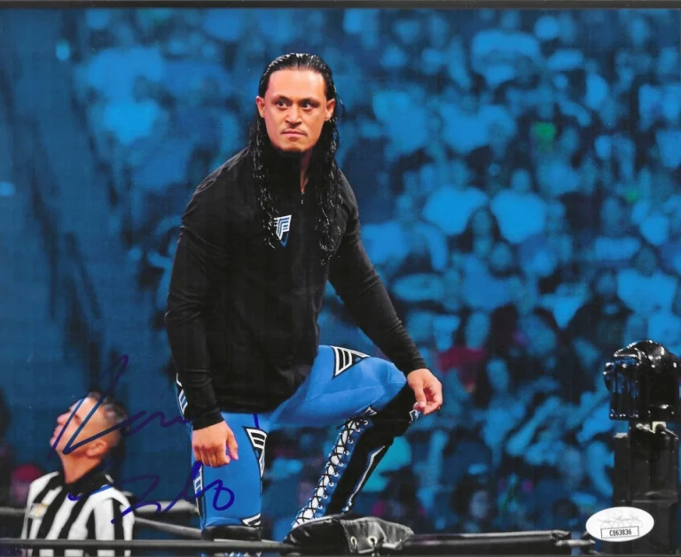 Aaron Solo Signed AEW 8x10 Photo #1 WWE JSA COA
